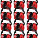 Copkim 11 Pcs Hearing Protection Ear Muffs NRR 28dB Noise Reduction Headphones Shooting Ear Protection Earmuffs(Red)