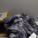 Bedsure GentleSoft Sherpa Fluffy Throw Blanket - Fleece Warm and Cozy Throw for Women Gift, Plush & Fuzzy Faux Fur Blanket for Couch, Sofa, Bed Decor, Tie Dye Design, Grey, 50x60 Inches