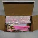 Eaasty 48 Pcs Pink Christmas Notepads and Ballpoint Pens Pink Christmas Gifts Bulk Cute Xmas Notebook Appreciation Gifts for Women Teachers Coworkers Employee Students Office