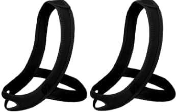 Snoring Chin Strap for Users, 2 Pack Adjustable Jaw Support Chin Strap to Keep Mouth Closed, Soft Snoring for Men Women, Lightweight Reusable, Snoring Dry Mouth, Comfort Fit Nighttime Sleeping Aid (Black+Black)