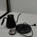 Gooseneck Electric Kettle with 1 Temperature Control for Pour Over Coffee & Tea, Quick Heating, BPA-Free Stainless Steel, Built-in Brew Timer, 1500W/0.9L (Ebony Black)