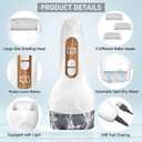 Electric Callus Remover for Feet,Professional Pedicure Kit Rechargeable Foot File Hard Skin Remover for Cracked Heels &Dead Skin,with 3 Roller Heads 2 Speed(White N9)