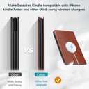 CoBak Stand Case for 7" Kindle Paperwhite 12th Gen 2024 and Kindle Colorsoft with Hand Strap - Compatible with iPhone MagSafe, for Samsung/Belkin/Anker Wireless Charging Pads, Durable, Auto Sleep Wake (*Vintage Brown)