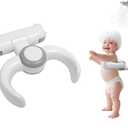 Baby Shower Stand, No-Drill Bath Support with Strong Suction Cups, Adjustable Foldable Baby Bath Helper for Toddler Standing Assist, Ideal Gift for Infants 6-36 Months