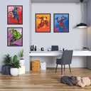 Superheroes watercolor wall art poster prints, superheroes wall art, set of 4 Unframed 8''x10'' posters for boys room superheroes room decor, Avengers Wall Art, Posters for Boys Room