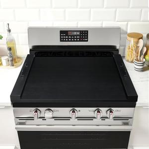 GASHELL Noodle Board Stove Cover with Handles, Multiple Stove Top Cover Board for Electric/Gas Stove Top(Black), GSC-2212, 29.5"L x 22"W