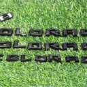 Overlay Emblem 3D Letter Side Door Rear Tailgate Badge Nameplate Compatible for 2023-2024 Colorado Set of 3Pcs (Gloss Black)