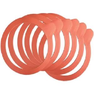 Weck 100mm Rubber Seals / Rings (Set of 10). Fits WECK Models 739 740 741 742 743 744 745 748. Red