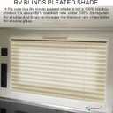 Dulepax RV Blinds: 20" W x 24" L Cappuccino RV Pleated Shades for Camper, Travel Trailers, Motorhome Windows