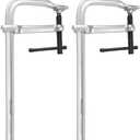MAXPOWER Heavy Duty F Clamp 12-Inch x 4-3/4-Inch Throat (300 x 120mm Throat),Pack of 2