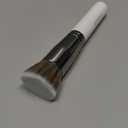 Keshima Foundation Brush Flat Top Kabuki - Premium Foundation Brush for Liquid Makeup, Cream, and Powder - Buffing, Blending, and Face (Regular Size, White)