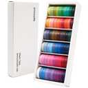 60 Rolls Washi Tape Sets 8mm Wide 10ft Long Basic Solid Color Rainbow Colored Decorative Thin Masking Tapes for Arts, Children Gifts, Bullet Journals, Wrapping Planner, Calendar, Scrapbooking DIY
