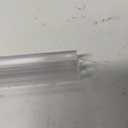 Butecare Premium Frameless Shower Door Bottom Seal Strip for Glass Doors - Shower Door Seal Sweep (1/2 x 39, Clear Vinyl)