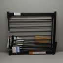 29.5-40.5" Baby Gate for Stairs, Dog Gate for Doorways, Walk Thru Auto Close Metal Baby Safety Gate for The House, Stairs and Doorways, Child Gate Pressure Mounted, Pet Gate for Dog Indoor - Black