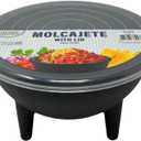 Large Salsa Bowl with Lid (45oz), Serve Salsa, Guacamole, Dips, and Your Signature Hot or Cold Side Dishes, Microwave, Freezer and Dishwasher Safe, BPA Free