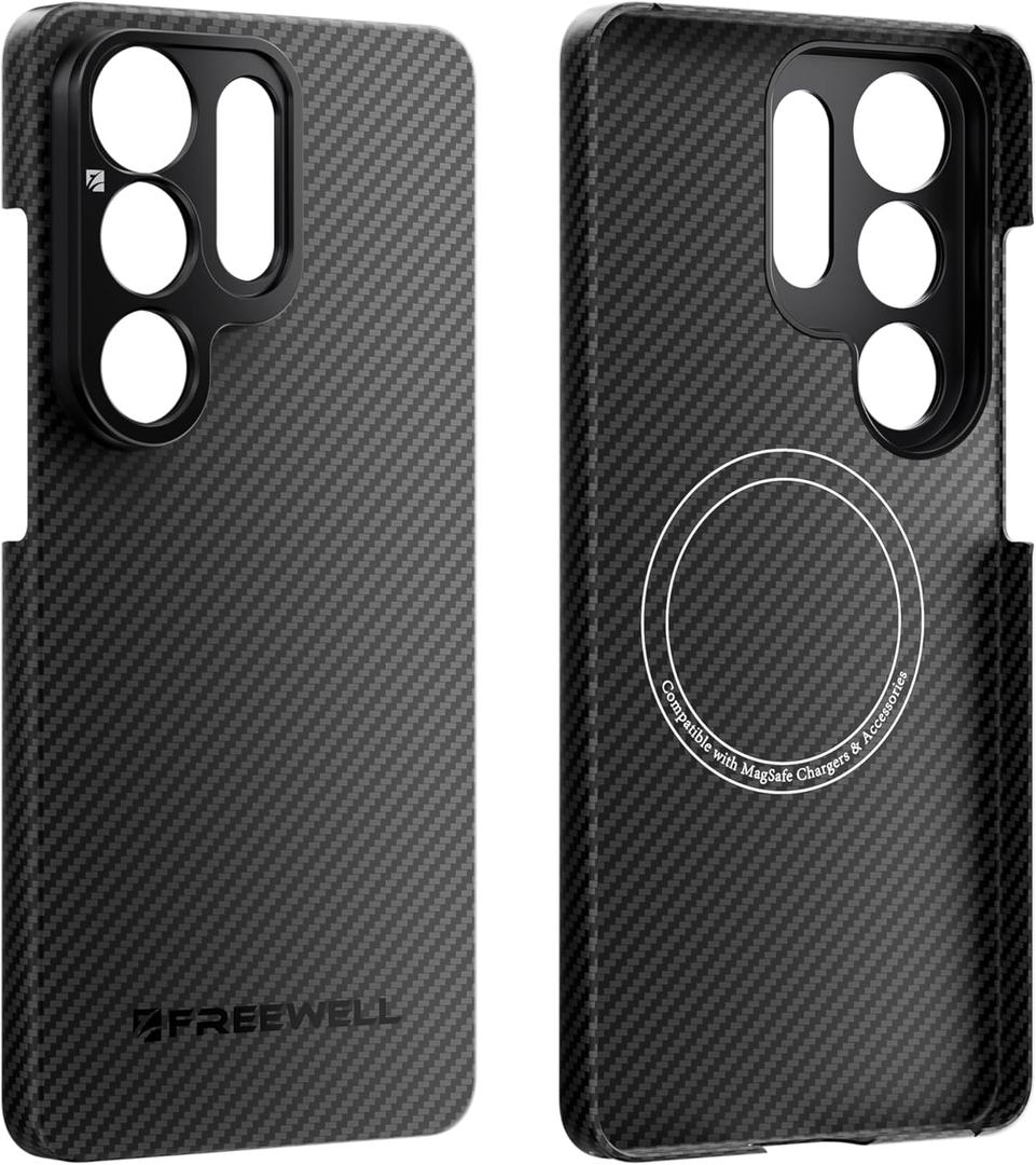 FREEWELL Pro Filmmaker Case for Samsung S26 Ultra Magnetic Filter & 17mm Lens Mount, Kevlar Armor 5 Stronger Than Steel Black
