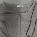 Ekouaer Women Zipper Robe Long Sleeve Loungewear Lightweight Housecoat Full Length Nightgown with Pockets (XX-Large, Gray)