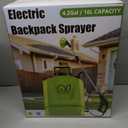 Battery Powered Backpack Sprayer 4 Gallon, Electric Garden Sprayer in Lawn