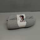 Dot&Dot Twist Memory Foam Travel Pillow for Airplanes - Travel Neck Pillow for Sleeping - Airplane Pillow for Neck Support, Chin, Lumbar and Leg - Adjustable, Bendable Neck Roll Pillow (Gray)