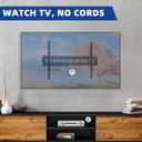 TV Wire Hider Kit for Wall Mount TV, White in Wall Cable Management Kit, Includes 2 Pass Throughs and Hole Saw Drill Attachment for Easy Install