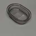 Splash Home Ponta Glass Soap Dish - Smoke
