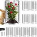 8 Pack Plant Protector from Animals, Wire Mesh Plant Cages for Garden Sturdy Metal Plant Protectors to Keep Rabbits, Squirrels, and Animals Out Ideal for Vegetables, Flowers, and Outdoor Plants
