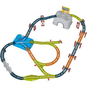 Thomas & Friends Toy Train Tracks Set, Connect & Build Bucket, 34-Piece Expansion Pack for Diecast & Motorized Trains, Age 3+ Years