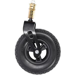 8 Inch Wheelchair Front Caster Wheel with Fork 120kg Capacity PU PVC Alloy Steel Solid Anti Slip Shock Absorbing Universal Fit for Wheelchairs Mobility Equipment