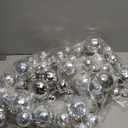 Dingion 6 ft Christmas Ornament Ball Garland Xmas Disco Ball Hanging Decoration Shatterproof Ornament Garland for Christmas Tree Mantel Fireplace Stair Indoor Outdoor Party