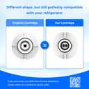 Waterdrop ADQ747935 LT1000PC Replacement for LG LT1000P/PC/PCS ThinQ Refrigerator Water Filter, LFXS26973S, LMXS28626S, LMWS27626S, LFXS28596S, ADQ74793501 and LT120F, 3 Combo