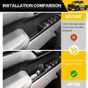 4PCS Door Handle Organizer for 2022-2025 Chevy Chevrolet Silverado/GMC Sierra Front & Rear Door Side Storage Box Phone Pocket Tray Inserts Accessories