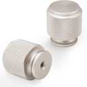 10 Pack Brushed Satin Nickel Kitchen Cabinet Knobs Knurled Cabinet Knobs Silver Drawer Knobs Kitchen Cabinet Hardware Dresser Knobs