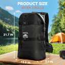 HEETA Dry Bags Waterproof Backpack 40L for Men & Women, Roll Top Heavy Duty Cushioned Hiking Backpack for Kayaking Boating Paddle Boarding Fishing Travel Camping Beach Vacation Cruise Ship Essentials