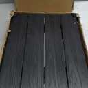 Outdoor Side Table, HDPS Single Adirondack Side Table Weather Resistant, Outside Table for Adirondack Chair, Outside End Table for Patio, Pool, Deck, Porch, Patio or Indoor Use, Black