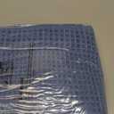 MIULEE Set of 2 Waffle Bathroom Rugs, Boho Bath Rug Super Absorbent, Non Slip Washable Ultra Soft Rubber Backed Shower Bath Mats for Floor, Tub, Shower, Bordered Design, Blue, 17"x24"+18"x30"