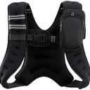 ZELUS Weighted Vest, 8lb Weight Vest with Reflective Stripe for Workout, Strength Training, Running, Fitness, Muscle Building, Weight Loss, Weightlifting