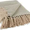 DII Diamond Throw Collection Cotton Woven, 50x60, Artichoke