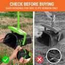 Pupzle Pooper Scooper Bags 2.0 For Side Clips, 30 Pupzle Replacement Bags, Swivel Bin Waste Bag Dog Poop, Refills for Pooper Scooper with Bag Attachment