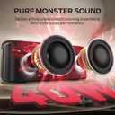 Monster Shock Plus Bluetooth Speaker,Portable Speaker with 40W Loud Stereo Sound,Bluetooth 6.0,TWS Pairing, 20H Playtime, Support AUX/TF Card, IPX6 Waterproof Wireless Speakers for Travel,Outdoor,Home