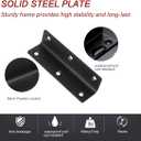 Floating Shelf Bracket, L Bracket Corner Brace,90 Degree Right Angle Corner Bracket, Metal Joint Bracket for Wood Bookshelf Furniture Cabinet (4pcs)