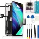for iPhone Xs Screen Replacement LCD FHD Display 3D Touch Digitizer Frame 5.8 inch Full Assembly with Repair Tool Kit Waterproof Adhesive for Model A1920, A2097, A2098, A2099, A2100
