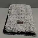 Self Warming Cat Bed Self Heating Cat Dog Mat 24 x 18 inch Extra Warm Thermal Pet Pad for Indoor Outdoor Pets with Removable Cover Non-Slip Bottom Washable Non Electric (A-Light Gray)