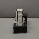 2.5oz Espresso Cups Set of 4, Porcelain Stackable Espresso Cups with Saucers and Metal Stand Set, White Expresso Shots Cup Set for Cappuccino, Coffee Drinks, Latte, Tea