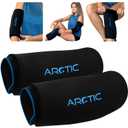 Two Pack - Cold Therapy Compression Ice Sleeve, Knee Ice Pack Wrap for Injuries, Elbow, Quad & Hamstring Relief, Flexible & Reusable Cold Wrap Recovery for Meniscus, ACL, MCL, Ice & Heat Therapy (Medium)