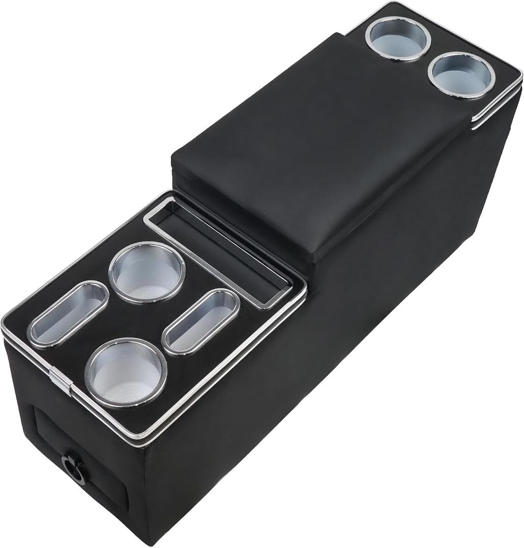 Universal Center Console Organizer Compatible with Jeep CJ-5 1976-1983, CJ-7 1976-1986, Wrangler YJ 1987-1995