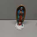 Marsui 12 Inches Virgen De Guadalupe Statues Our Lady of Guadalupe Statues Resin Religious Christian Catholic Gift The Pilgrim Sculptures Figurine Decor for Mother's Day Home Chapel Statues