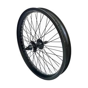 20 inch x 1.85" Heavy Duty Bicycle Rear Wheel Rim 12 Gauge, Double Wall Aluminum Alloy 48 Spokes Wheel, 20" Bike Rear Rim 135mm (Black) Disc Brake
