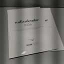 2 x Wall Calendar 2026, 12 Months, 17" x 12" Large Wall Calendar with Hanger, Thick Paper and Spiral Binding. Minimalist Design, Business Style.