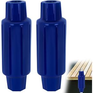 Dock Bumpers for Poles 2/4/6 Pack, Dock Post Bumpers 2" Diameter, Dock Bumpers for Docking Pole Bumpers for Post Slip-on Vertical Soft UV-Resistant Marine Grade Vinyl Black/White/Blue/Grey/Red/Purple