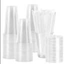 Clear Plastic Cups with Lids and Straws,Sturdy & Food Safe Iced Coffee Cups with lids,Disposable Plastic Smoothie Cups for Cold Drinks, Milkshake- BPA free